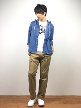 中嶋時男さん（メンズ・183cm）の春コーディネート