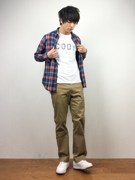 中嶋時男さん（メンズ・183cm）の春コーディネート