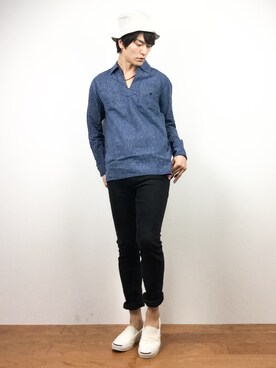 中嶋時男さん（メンズ・183cm）の春コーディネート