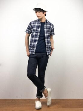 中嶋時男さん（メンズ・183cm）の春コーディネート