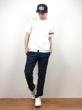 中嶋時男さん（メンズ・183cm）の春コーディネート