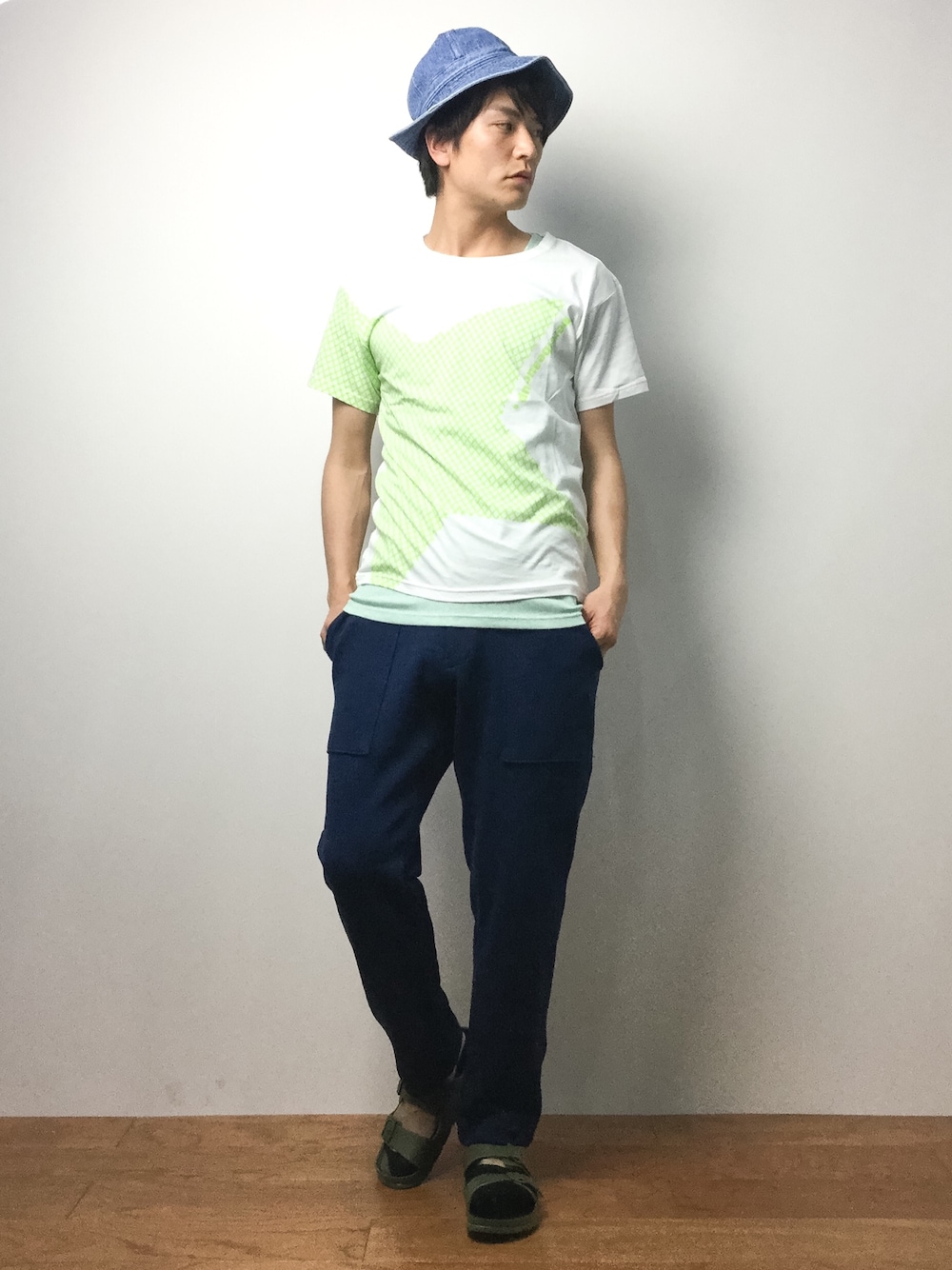 BEAMS+ デニムハット 100%コットン BEAMS/ビームス デニム ハット 帽子 青 ブルー バイカラー