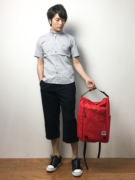 「5441 by sunduck（ゴーヨンヨンイチバイサンダック）のアイテム」を使った、中嶋時男さん（メンズ・183cm）の春コーディネート