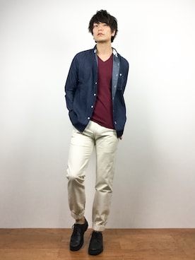 中嶋時男さん（メンズ・183cm）の春コーディネート