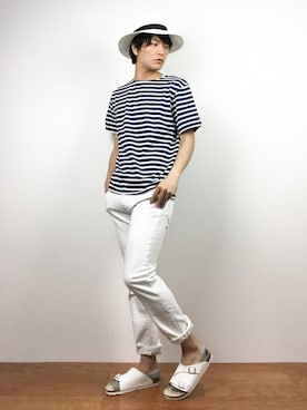 「フェリシモキッズ（フェリシモキッズ）のアイテム」を使った、中嶋時男さん（メンズ・183cm）の春コーディネート