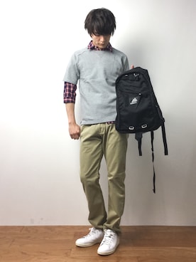 中嶋時男さん（メンズ・183cm）の春コーディネート