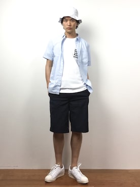 中嶋時男さん(メンズ・183cm)の春コーディネート