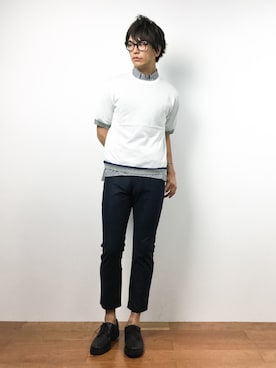 メンズノンノ Men S Non No 5月号 P112 坂口 健太郎さん デザインニットtシャツを使った人気ファッションコーディネート Wear