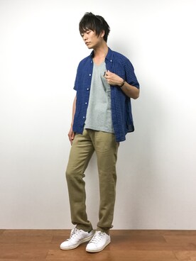 中嶋時男さん（メンズ・183cm）の春コーディネート