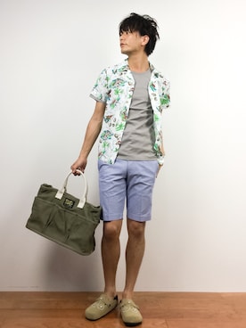 中嶋時男さん(メンズ・183cm)の夏コーディネート