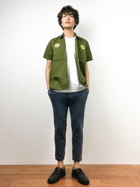 中嶋時男さん(メンズ・183cm)の夏コーディネート