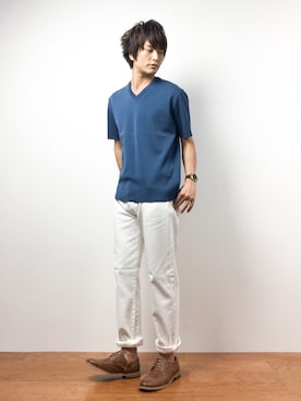 中嶋時男さん（メンズ・183cm）の夏コーディネート