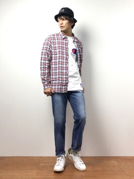 中嶋時男さん（メンズ・183cm）の夏コーディネート