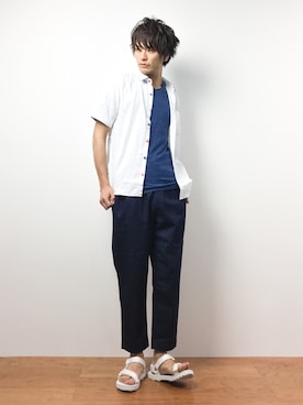 中嶋時男さん（メンズ・183cm）の夏コーディネート