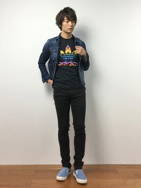 中嶋時男さん(メンズ・183cm)の夏コーディネート