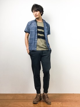 中嶋時男さん（メンズ・183cm）の夏コーディネート