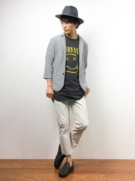 中嶋時男さん（メンズ・183cm）の夏コーディネート