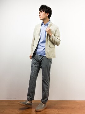 中嶋時男さん（メンズ・183cm）の夏コーディネート