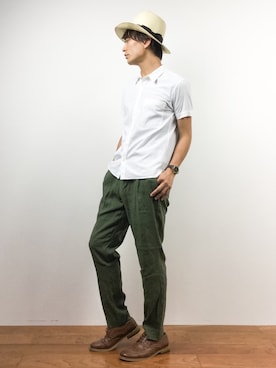 中嶋時男さん(メンズ・183cm)の夏コーディネート