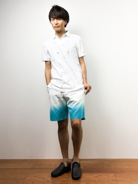 中嶋時男さん（メンズ・183cm）の夏コーディネート