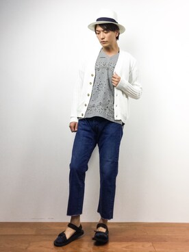 中嶋時男さん（メンズ・183cm）の夏コーディネート