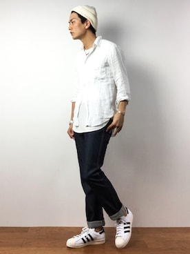 中嶋時男さん（メンズ・183cm）の夏コーディネート