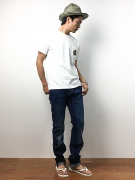 中嶋時男さん(メンズ・183cm)の夏コーディネート