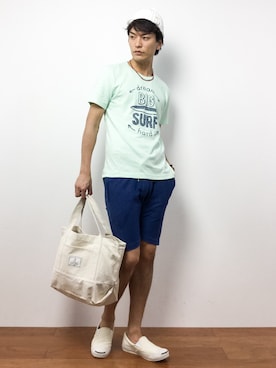 中嶋時男さん（メンズ・183cm）の夏コーディネート