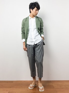 中嶋時男さん（メンズ・183cm）の夏コーディネート