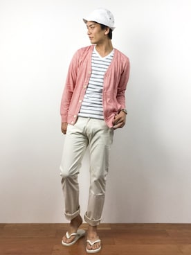中嶋時男さん(メンズ・183cm)の夏コーディネート