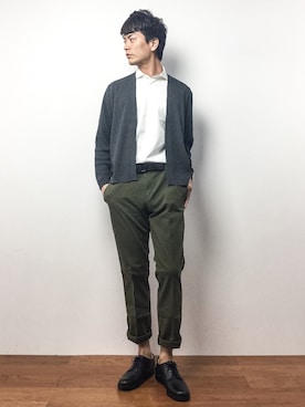 「Tomorrow Maker（トゥモローメーカー）のアイテム」を使った、中嶋時男さん（メンズ・183cm）の夏コーディネート