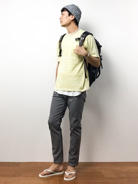 中嶋時男さん(メンズ・183cm)の夏コーディネート