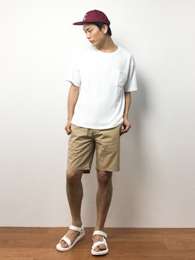 中嶋時男さん(メンズ・183cm)の夏コーディネート