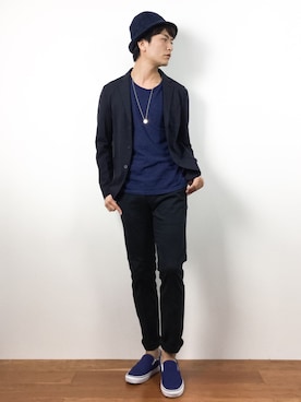 中嶋時男さん(メンズ・183cm)の夏コーディネート