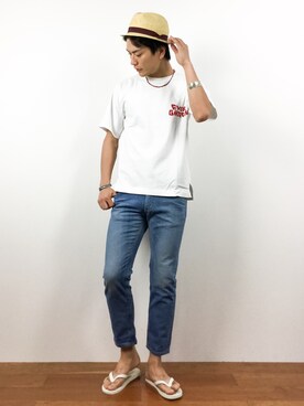 中嶋時男さん（メンズ・183cm）の夏コーディネート