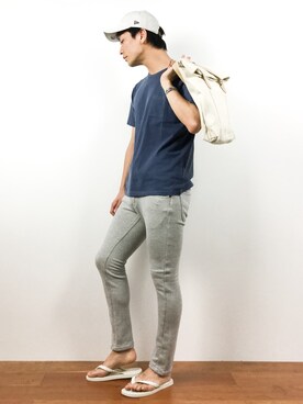 中嶋時男さん（メンズ・183cm）の夏コーディネート