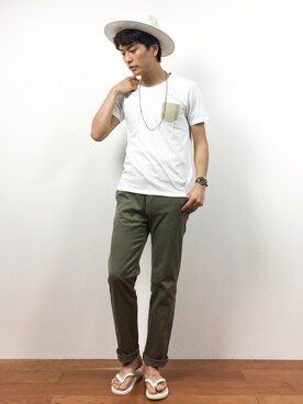 中嶋時男さん（メンズ・183cm）の夏コーディネート