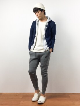 「SHIPS Days（シップスデイズ）のアイテム」を使った、中嶋時男さん（メンズ・183cm）の夏コーディネート