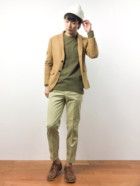 中嶋時男さん（メンズ・183cm）の秋コーディネート