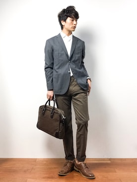 「Journal Standard TRISECT（トライセクト）のアイテム（ジャケット/アウター）」を使った、中嶋時男さん（メンズ・183cm）の秋コーディネート