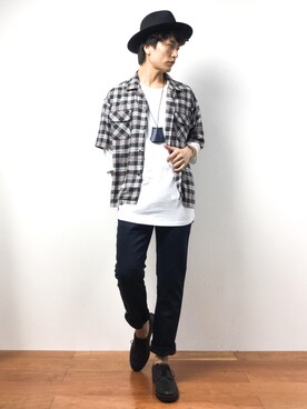 中嶋時男さん（メンズ・183cm）の秋コーディネート