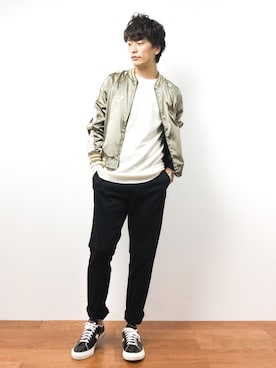 「mmts（マミタス）のアイテム（ジャケット/アウター）」を使った、中嶋時男さん（メンズ・183cm）の秋コーディネート