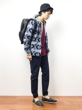中嶋時男さん（メンズ・183cm）の秋コーディネート