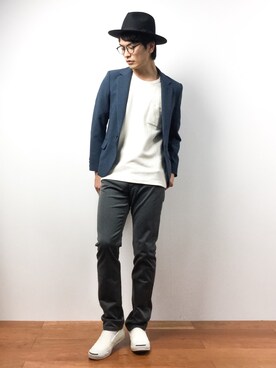 「L&HARMONY（エルアンドハーモニー）のアイテム（ジャケット/アウター）」を使った、中嶋時男さん（メンズ・183cm）の秋コーディネート