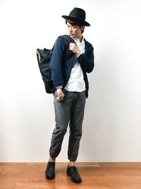 中嶋時男さん（メンズ・183cm）の秋コーディネート