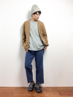 中嶋時男さん(メンズ・183cm)の秋コーディネート