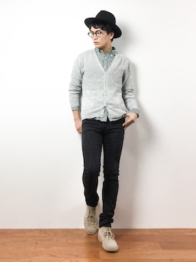 中嶋時男さん（メンズ・183cm）の秋コーディネート