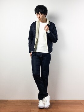 「SHIPS JET BLUE（シップスジェットブルー）のアイテム（ブルゾン）」を使った、中嶋時男さん（メンズ・183cm）の秋コーディネート