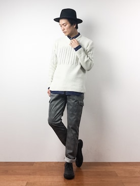 中嶋時男さん（メンズ・183cm）の秋コーディネート