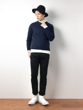 中嶋時男さん（メンズ・183cm）の冬コーディネート